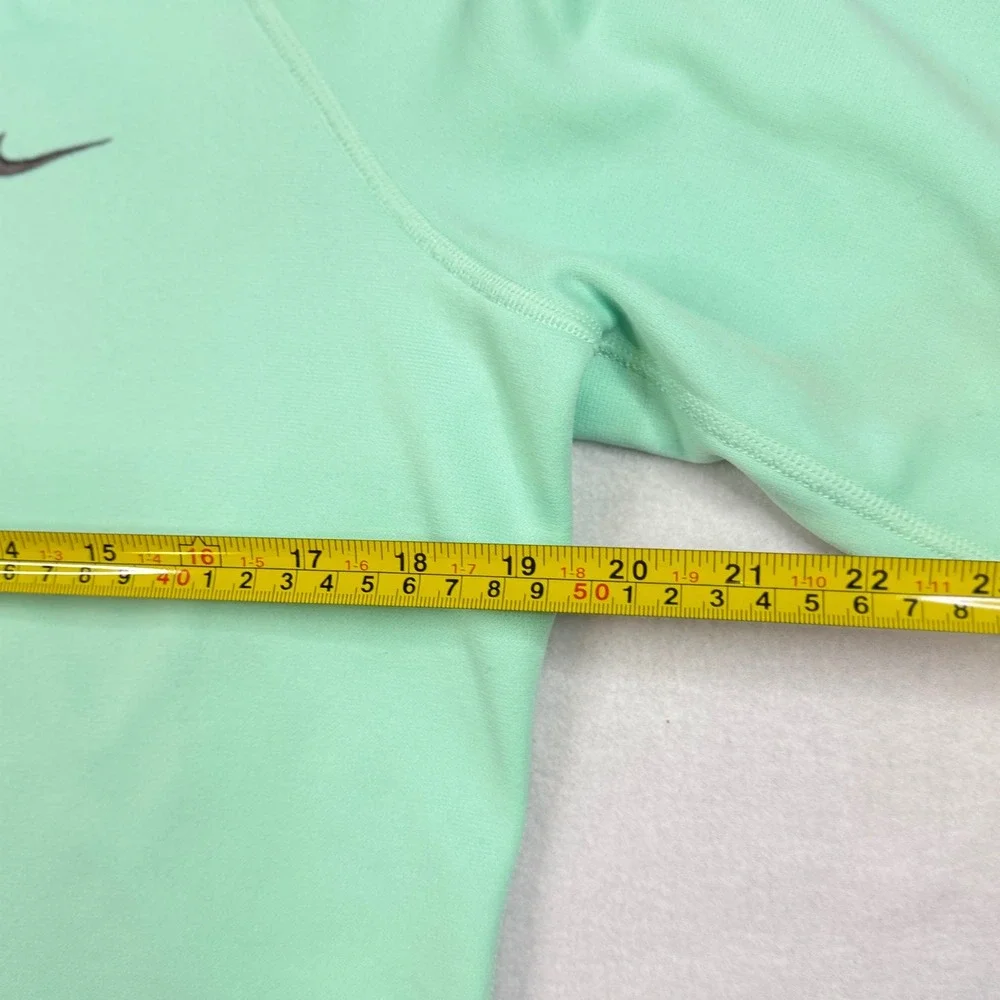 Nike Therma-FIT Full Zip Hoodie Mint Green Neon Yellow Women Medium 0360